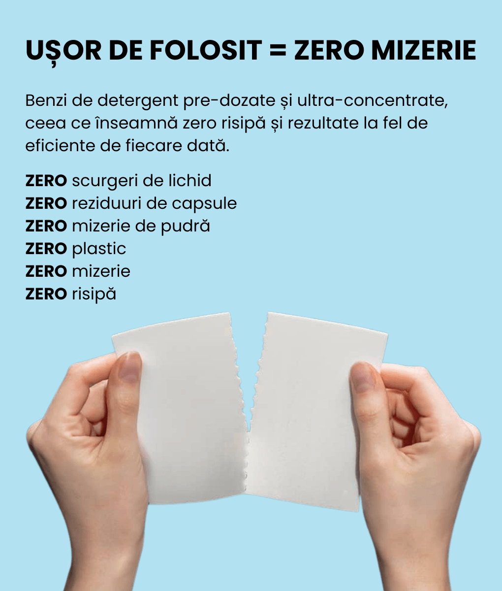 (50+20 Spălări Gratis ) Benzi de Detergent 70 Spălări