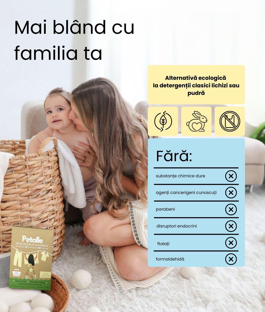 (50+20 Spălări Gratis ) Benzi de Detergent 70 Spălări