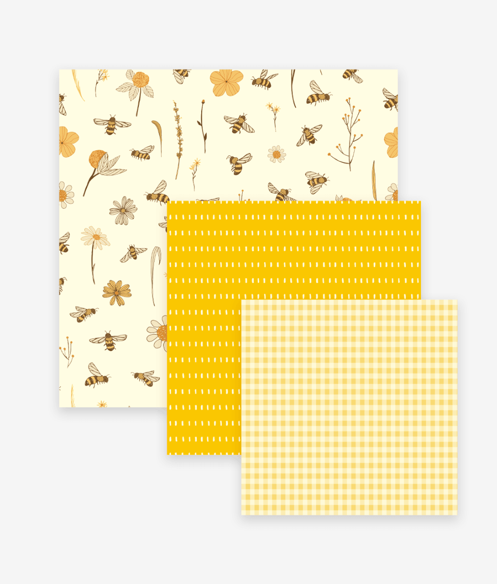 Set 3 Folii Alimentare Ecologice Cu Ceara De Albine